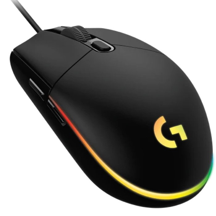 Logitech G G102 Lightsync - Ratón Gaming USB, Negro, 8000 DPI, Respuesta 1ms, Ref. 910-005823